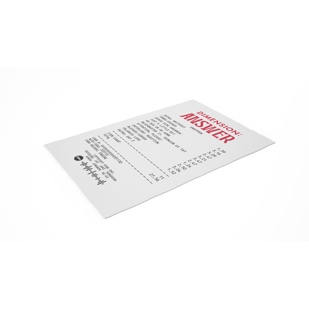 ENHYPEN "DIMENSION : ANSWER" RECEIPT RUG