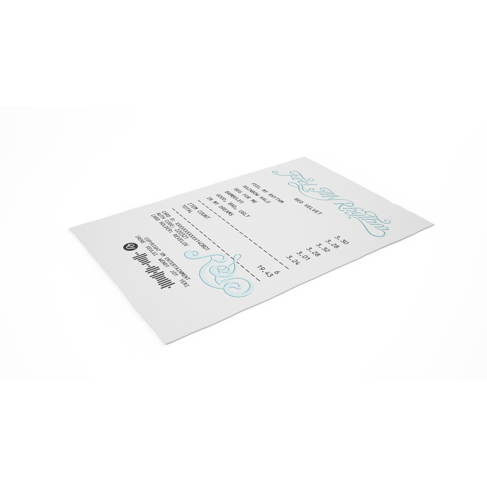 RED VELVET "FEEL MY RHYTHM" RECEIPT RUG