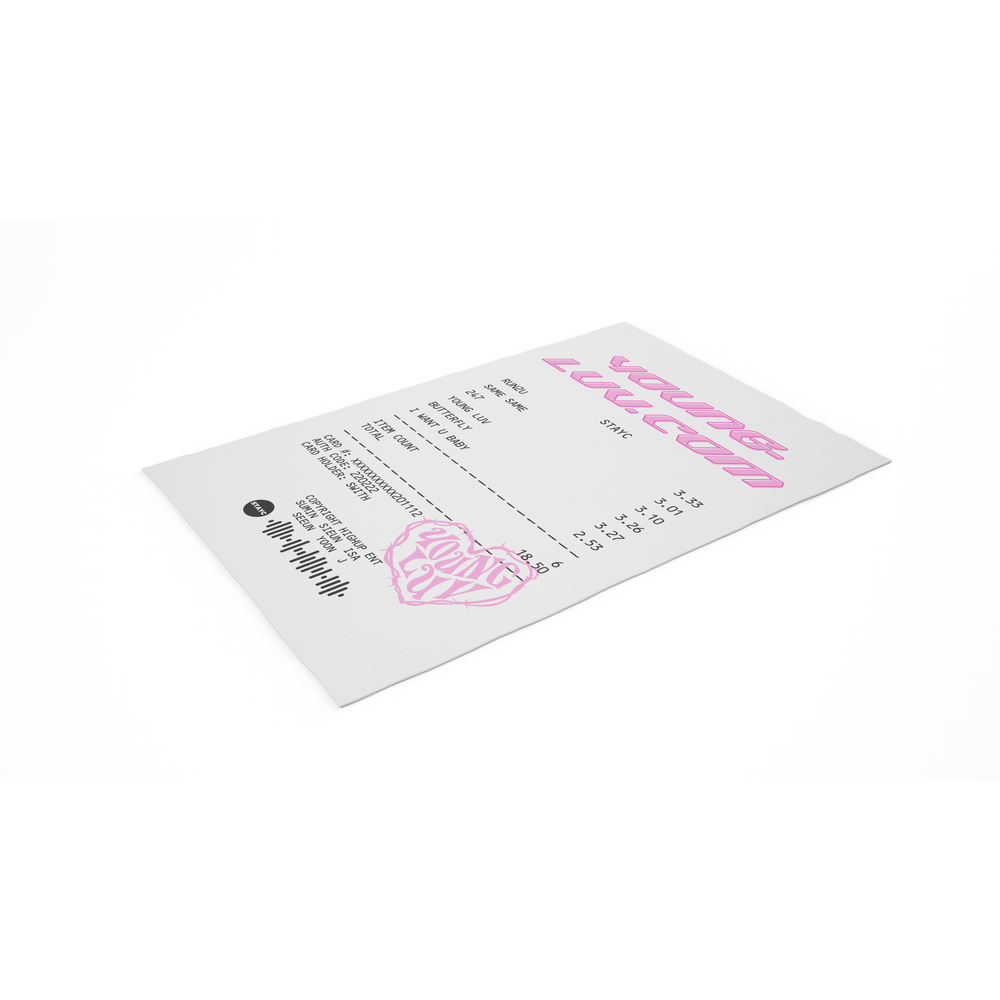 STAYC "YOUNG-LUV.COM" RECEIPT RUG